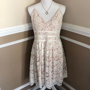 NWOT: Lulu’s White Lace Dress
